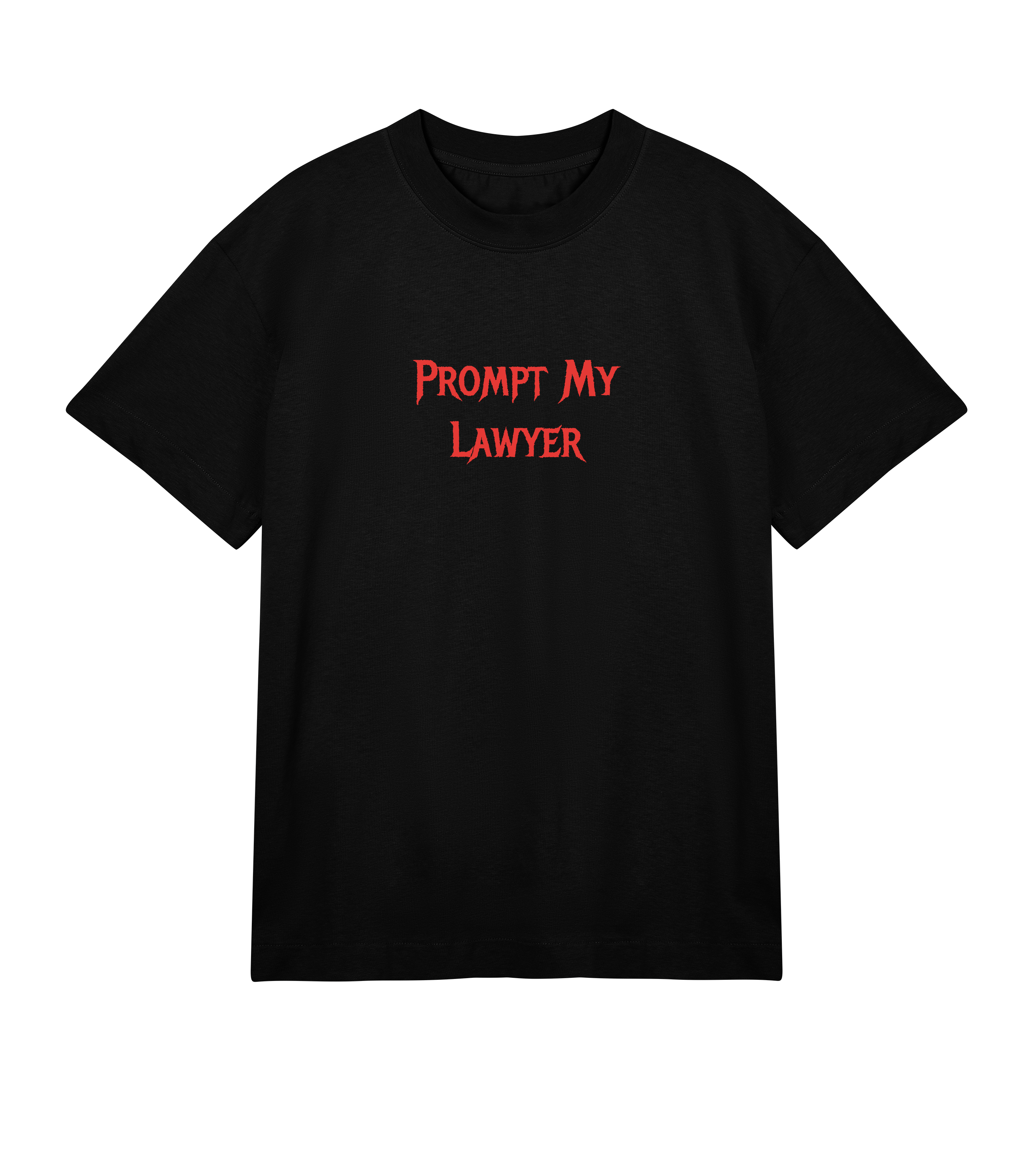 PROMPT MY LAWYER Men’s T-Shirt – Heavy Organic Cotton Oversized Boxy Tee