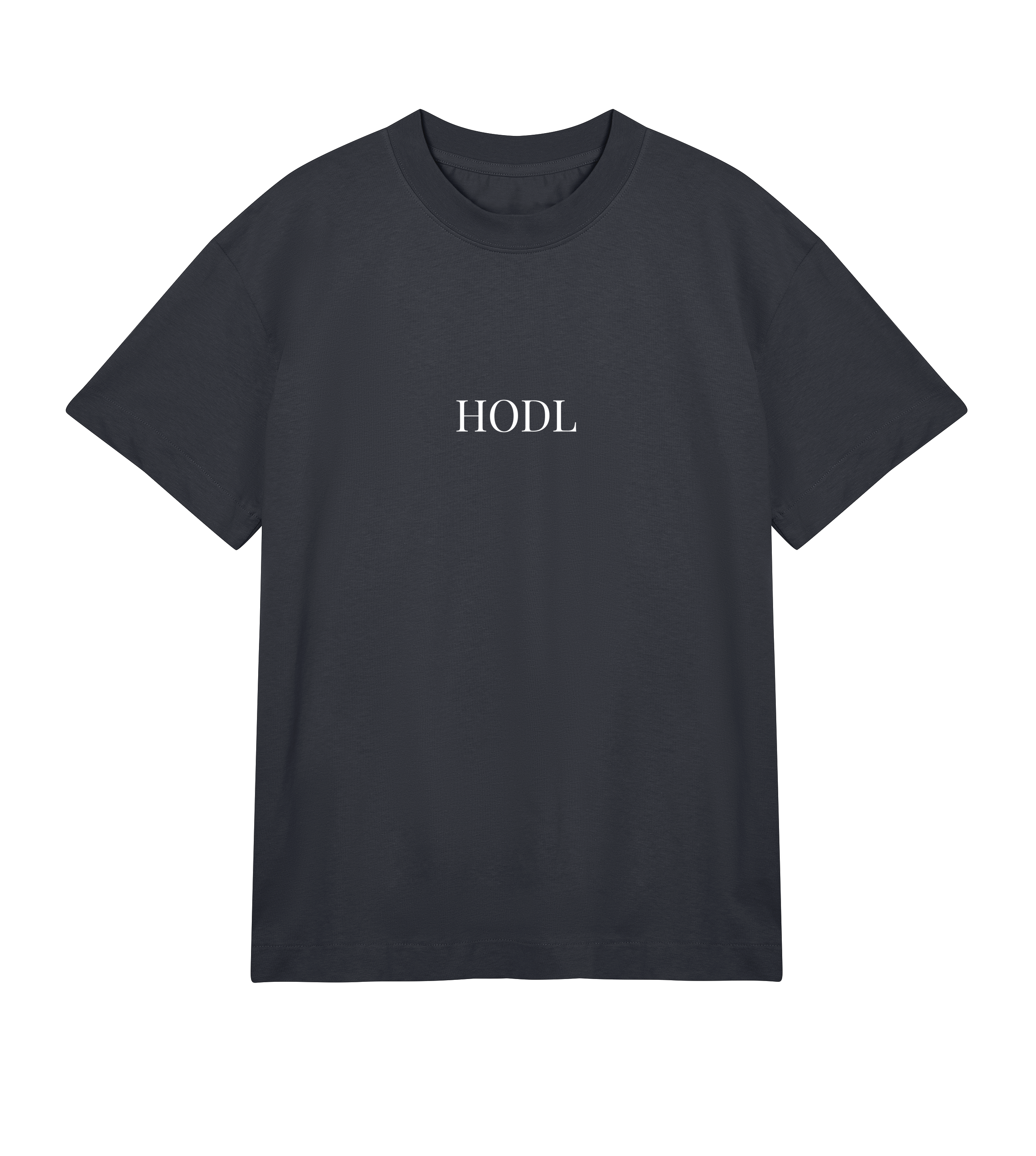 HODL Men’s T-Shirt – Heavy Organic Cotton Oversized Boxy Crypto Tee