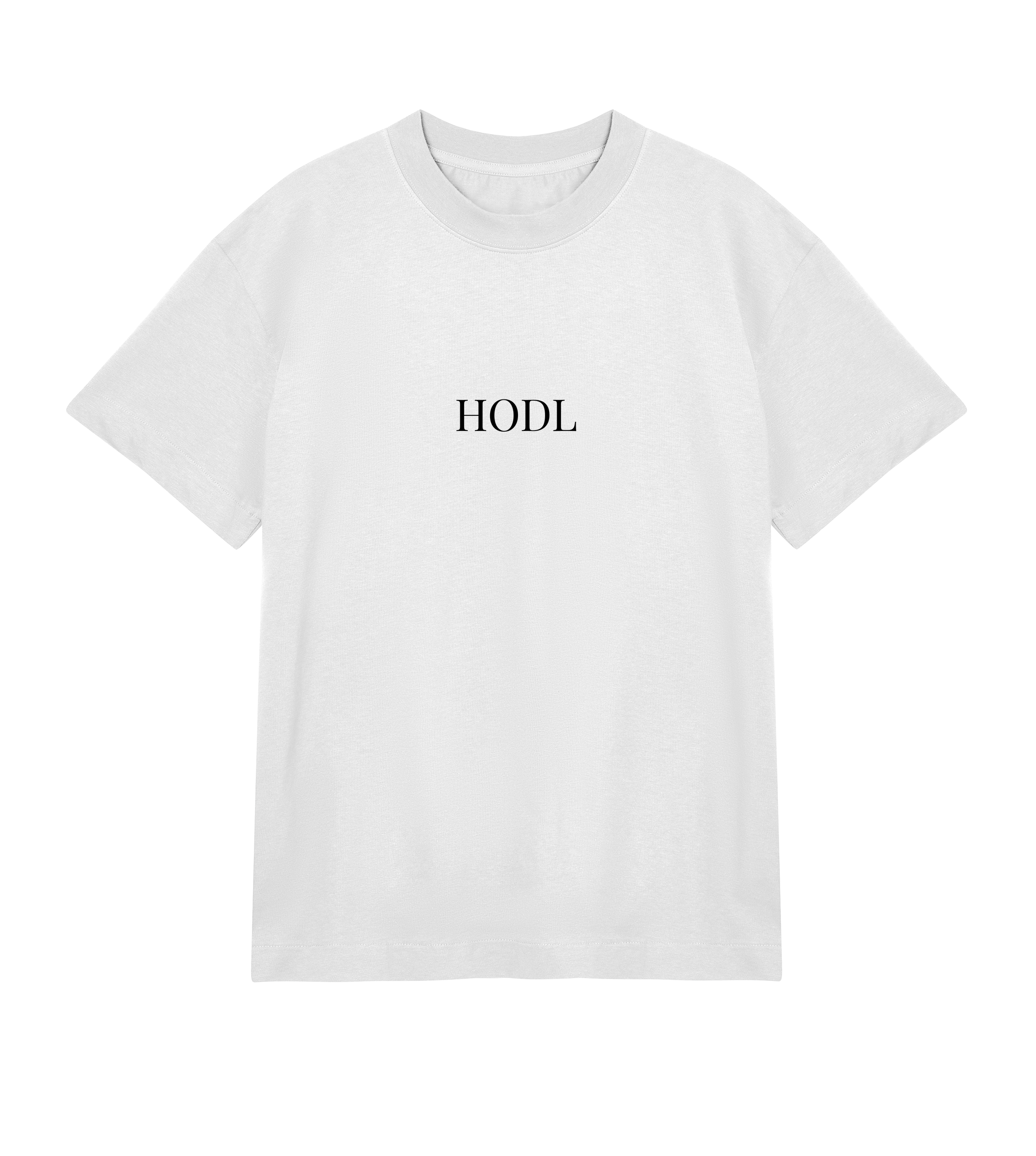 HODL Men’s T-Shirt – Heavy Organic Cotton Oversized Boxy Crypto Tee